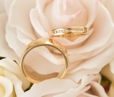 gold wedding band rings his and hers handmade SilverStone Jewellery